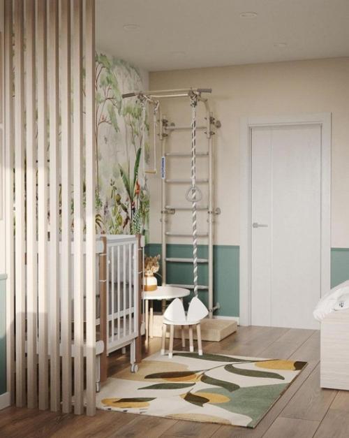 Отличный пример интерьера детской комнаты. 09