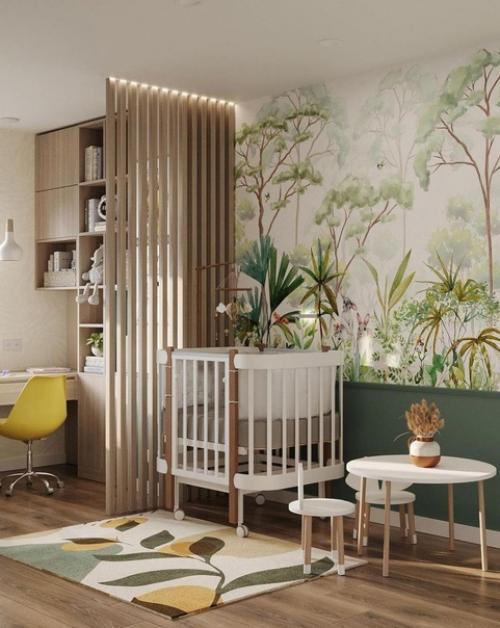 Отличный пример интерьера детской комнаты. 07