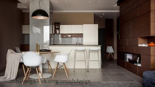 Интересный дизайн квартиры.