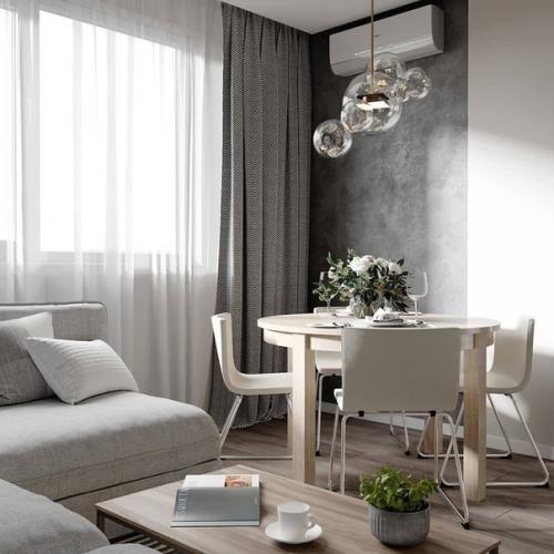 Дизайн кухни и гостиной. 04