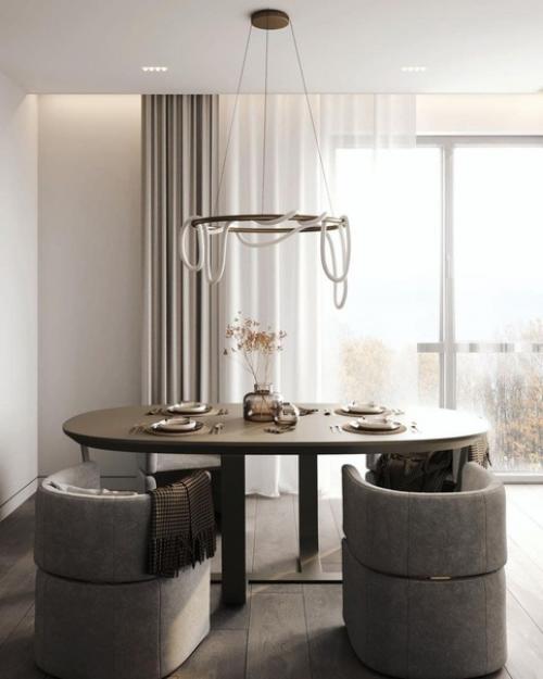 Дизайн гостиной и обеденной зоны. 04