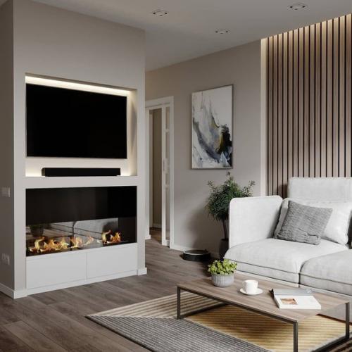 Дизайн кухни и гостиной. 02