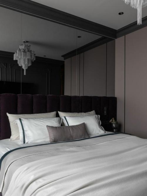 Темный интерьер с эффектом заката. 03