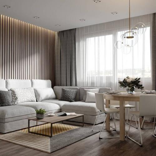 Дизайн кухни и гостиной. 03