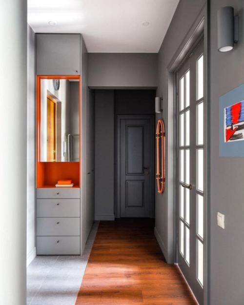 Посмотрите, как можно интересно оформить серую кухню. 02