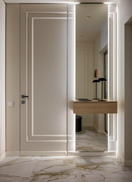 В Минске дизайнер Анна римша оформила квартиру для певицы, которая много путешествует и хотела перенести атмосферу отелей в свое жилье. 06