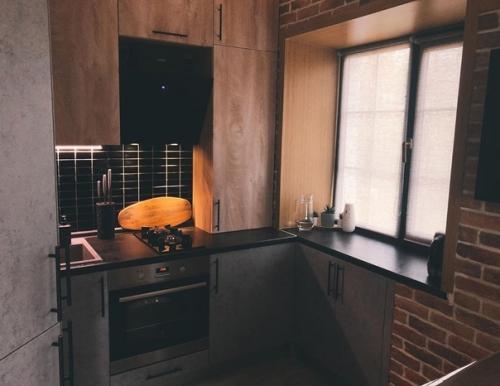 Как же здорово преобразили маленькую хрущевскую кухню, площадь кухни 5, 3 кв. 02