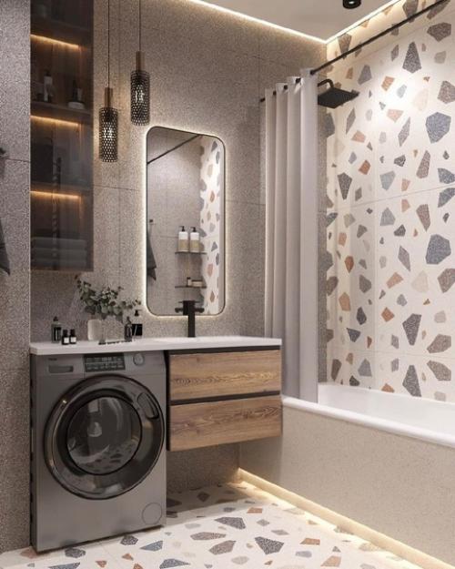 Два варианта обустройства совмещенного санузла. 01