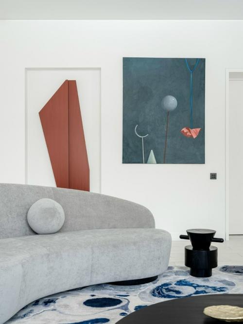 Дом для молодой пары, которая много путешествует и коллекционирует современное искусство. 05