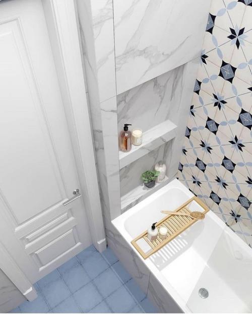 Дизайн - проект ванной комнаты. 01