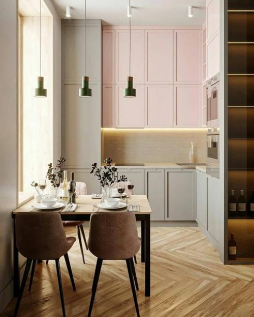 Роскошный дизайн кухни - гостиной!