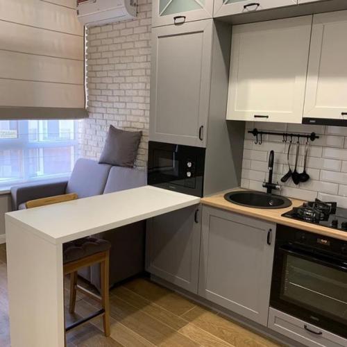 Интерьер кухни - гостиной. 04