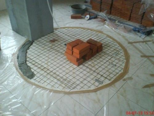 Удивительная работа!  Кажется, получилось очень красиво и второй такой душевой точно не встретишь.