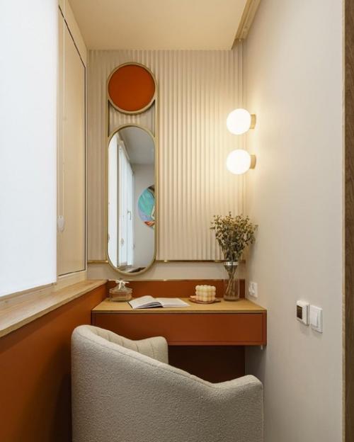 Какая тёплая и уютная спальня получилась. 05