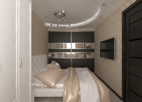 Решили с мужем сделать ремонт в спальне по такому проекту.