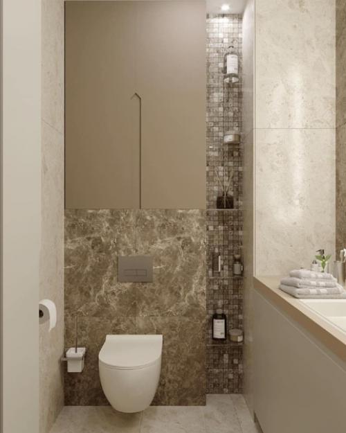 Какая нежная расцветка кухни. 07