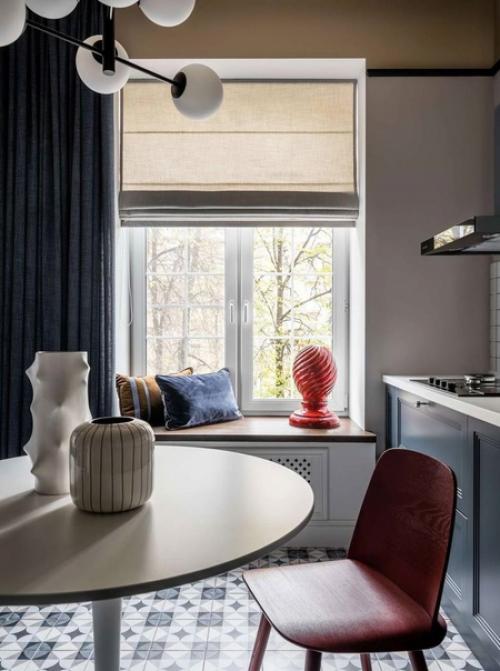 Интерьер, объединяющий различные стили и элементы с модной палитрой, создает эклектичный дизайн, отражающий смелость и творчество. 02