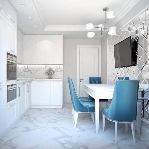 Квартира в нежном голубом цвете. 04