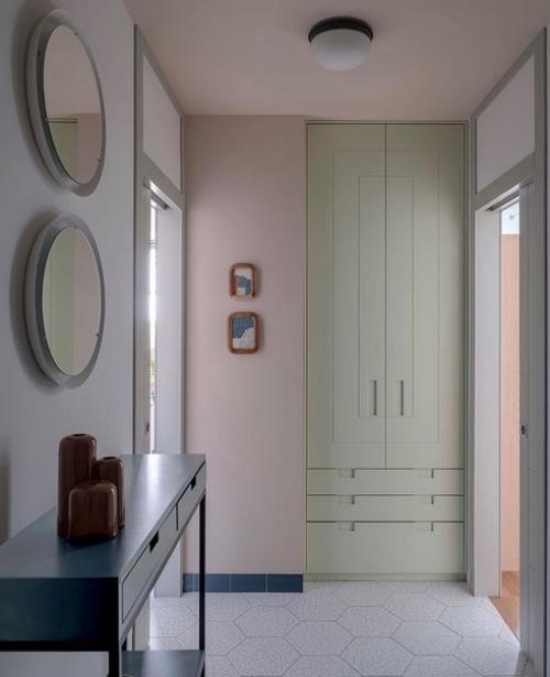 Голубой цвет в интерьере однокомнатной квартиры. 06