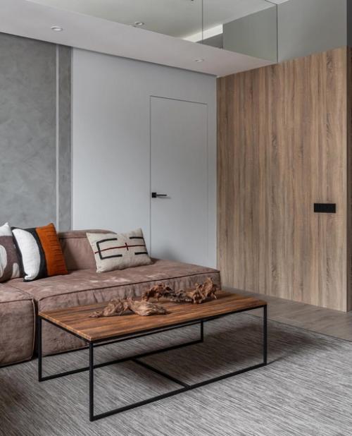 Дизайн проект кухни - гостиной в современном стиле. 01