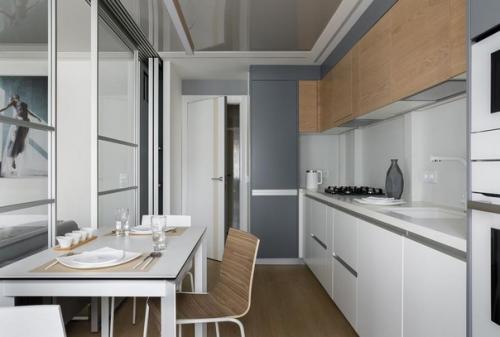 Минималистичная кухня в старом доме от дизайнера Асии Орловой. 01