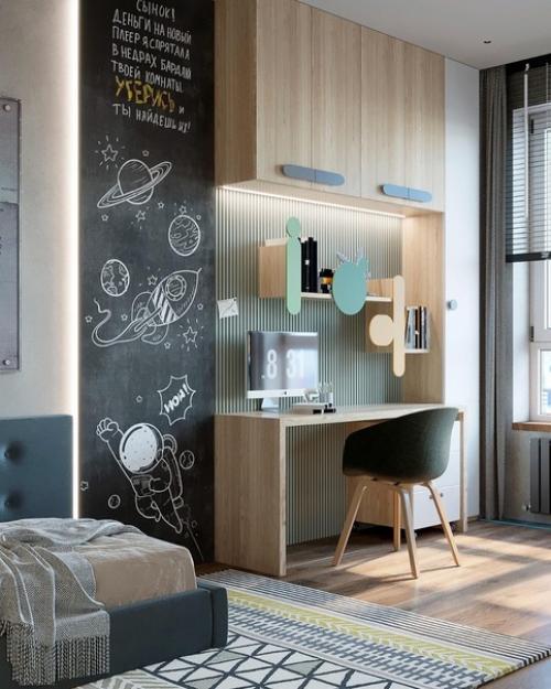 Дизайн - проект комнаты для школьника. 04
