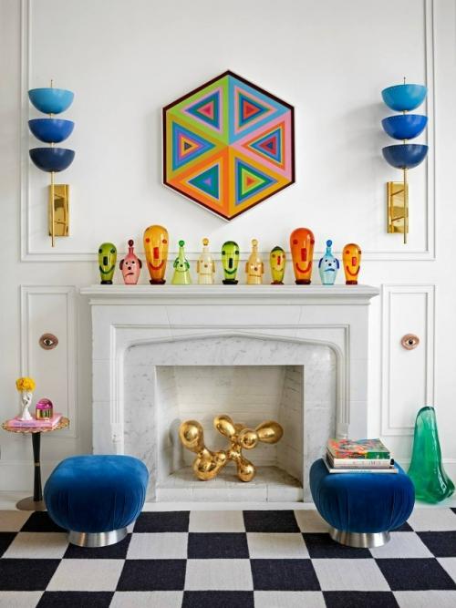 Американский дизайнер Джонатан Адлер несколько лет назад полностью переосмыслил свою квартиру в Гринвич - виллидж, где живёт уже более 25 лет. 04