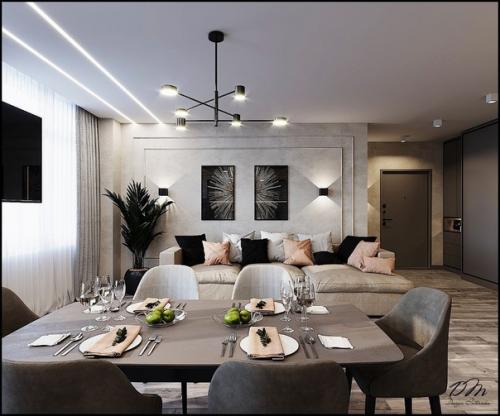 Кухня - студия 40 м 2. 01