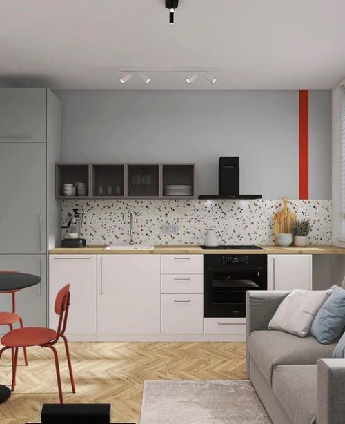 Проект студии площадью 25 кв. 02