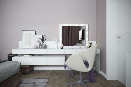 Неплохо придумали с размещением мебели вдоль стены. 02