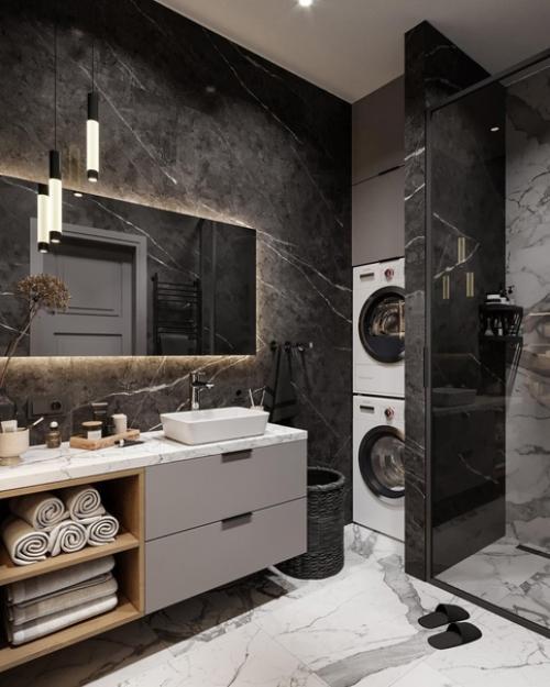 Стильный и современный санузел.