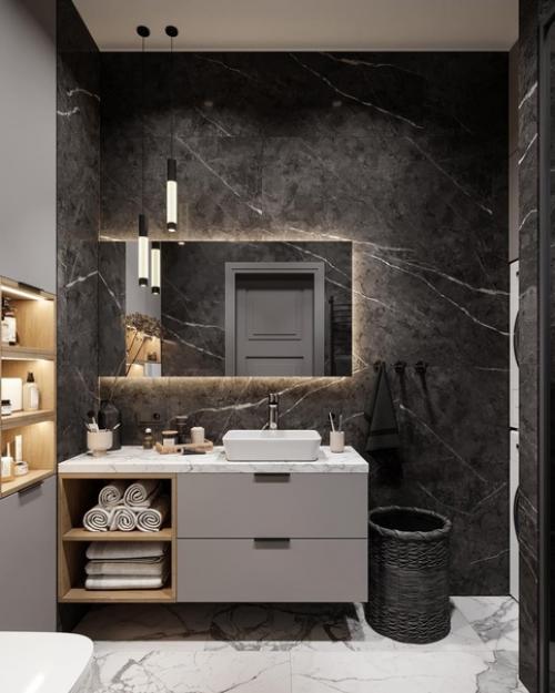 Стильный и современный санузел. 06