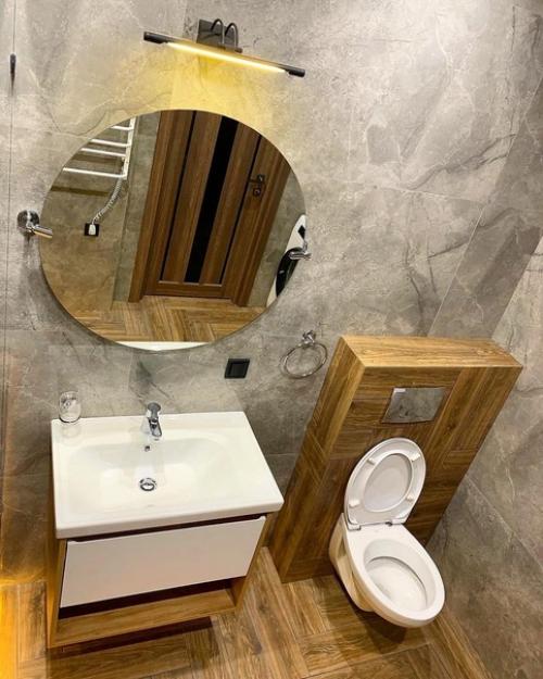 Интересное сочетание в интерьере получилось.