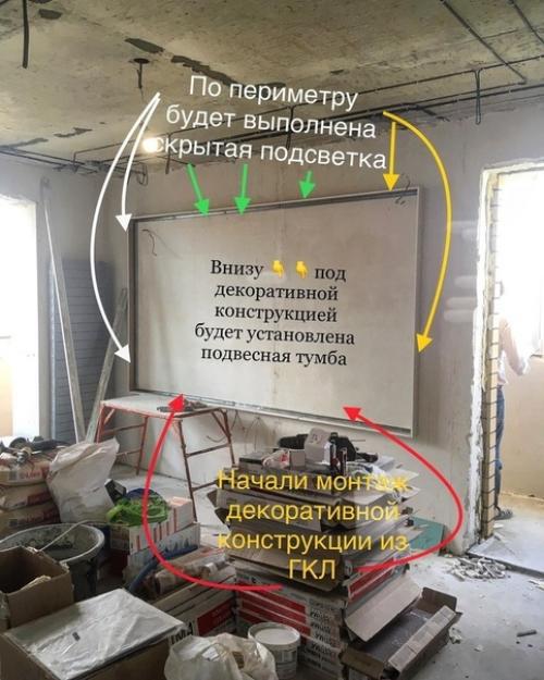 Поделюсь процессом работы в гостиной во время ремонта. 01