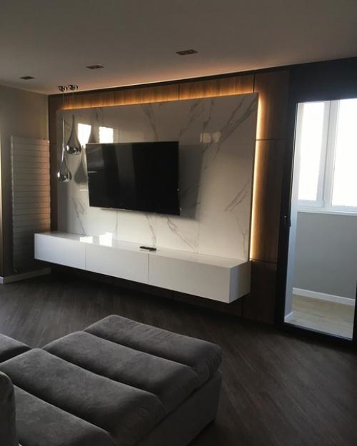 Поделюсь процессом работы в гостиной во время ремонта. 07