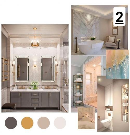 Мы подбираем цветовую гамму в ванную комнату. 01