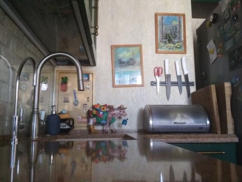 Моя кухня - гостиная (28 м 2. зона кухни. 03