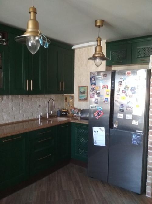 Моя кухня - гостиная (28 м 2. зона кухни. 04