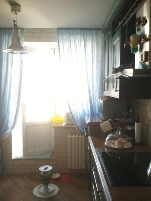 Моя кухня - гостиная (28 м 2. зона кухни. 02