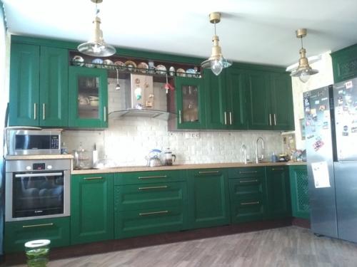 Моя кухня - гостиная (28 м 2. зона кухни.