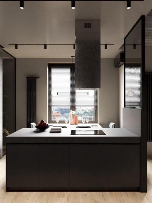 Вот такой вот лаконичный интерьер в мужском стиле.