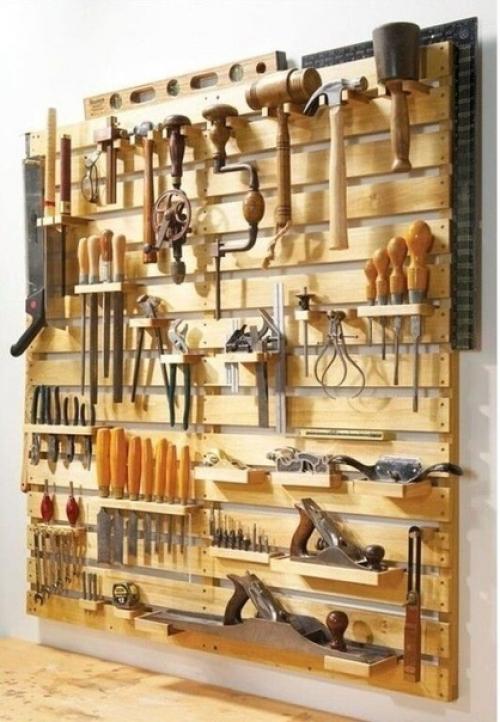 Идеи хранения инвентаря в гараже, хоз. 06