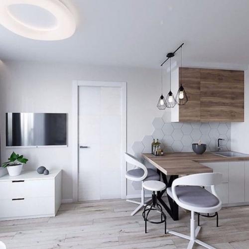 Двушка с лёгкими цветочным мотивами в оформлении. 01