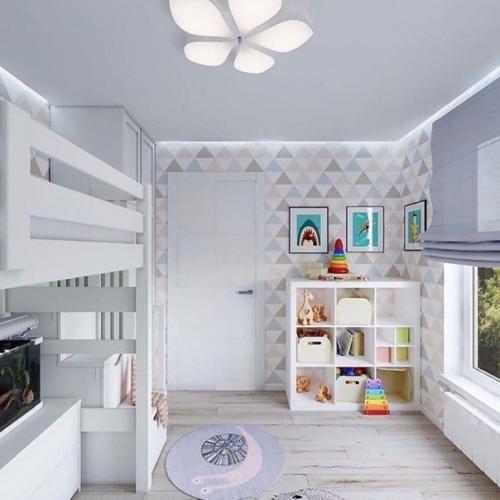 Двушка с лёгкими цветочным мотивами в оформлении. 05