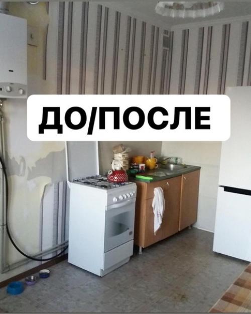 Светлая легкая кухня получилась.