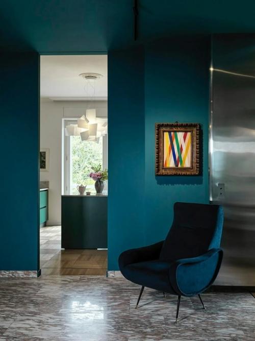 Эта квартира в Турине - настоящий калейдоскоп цветов и воспоминаний. 06 Эта квартира в Турине - настоящий калейдоскоп цветов и воспоминаний. 06