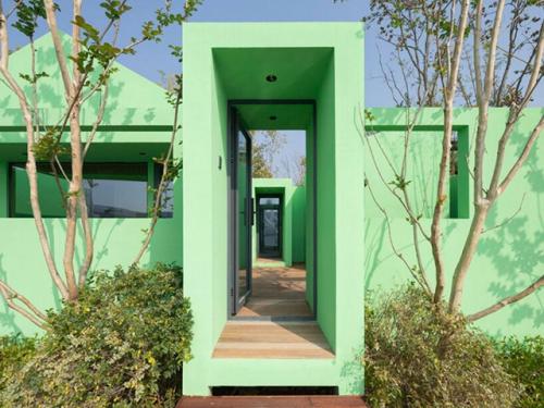 Современный зелёный дом на острове в Китае. 01 Современный зелёный дом на острове в Китае. 01