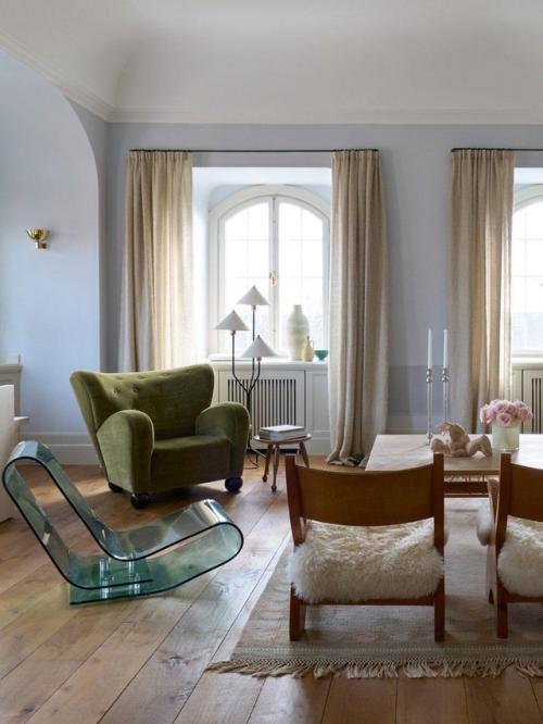 Скандинавский интерьер с отсылкой к ар - нуво. 02