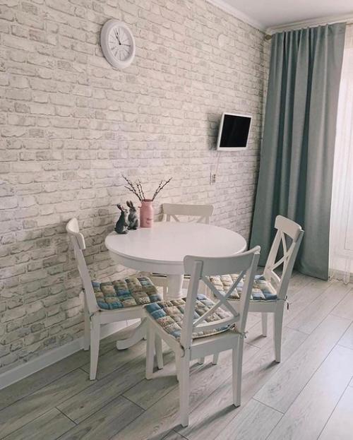 Светлая легкая кухня получилась. 07