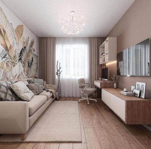 Обустройство гостиной может быть разным. 08